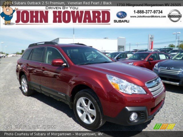 2014 Subaru Outback 2.5i Premium in Venetian Red Pearl