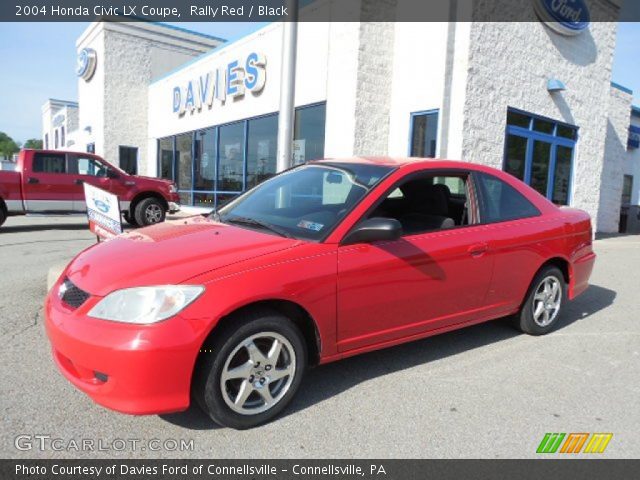 2004 Honda Civic LX Coupe in Rally Red