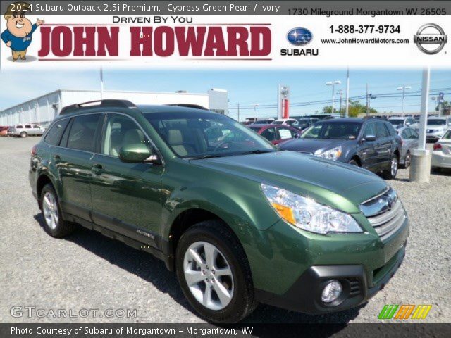 2014 Subaru Outback 2.5i Premium in Cypress Green Pearl