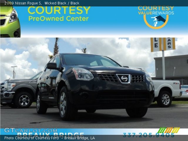2009 Nissan Rogue S in Wicked Black
