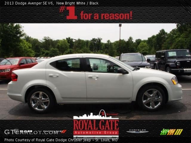 2013 Dodge Avenger SE V6 in New Bright White