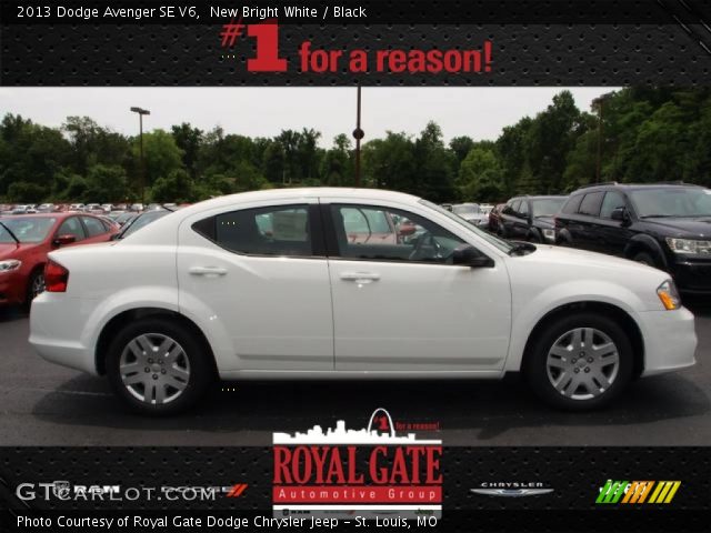 2013 Dodge Avenger SE V6 in New Bright White