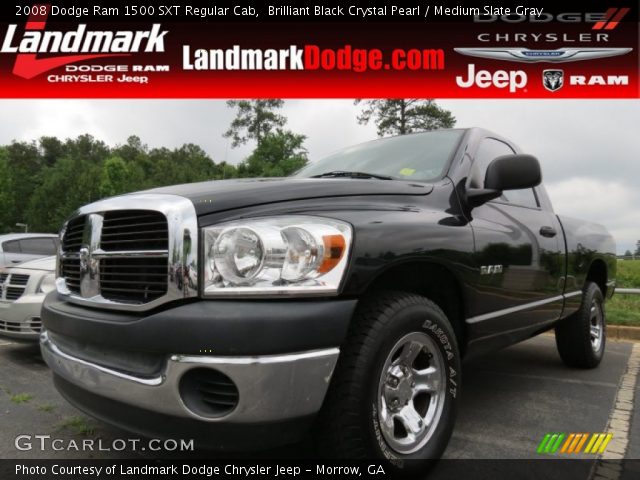 2008 Dodge Ram 1500 SXT Regular Cab in Brilliant Black Crystal Pearl