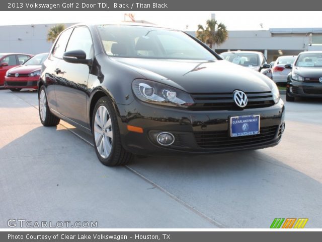 2013 Volkswagen Golf 2 Door TDI in Black