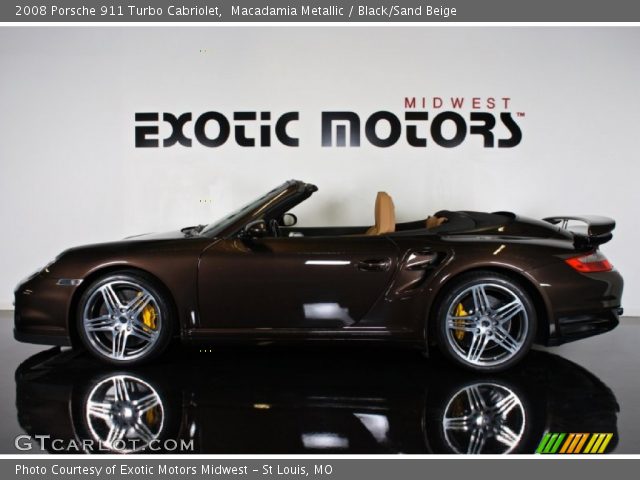 2008 Porsche 911 Turbo Cabriolet in Macadamia Metallic