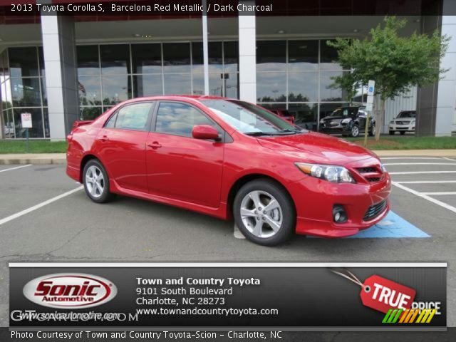 2013 Toyota Corolla S in Barcelona Red Metallic