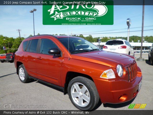 2010 Jeep Compass Sport 4x4 in Sunburst Orange Pearl