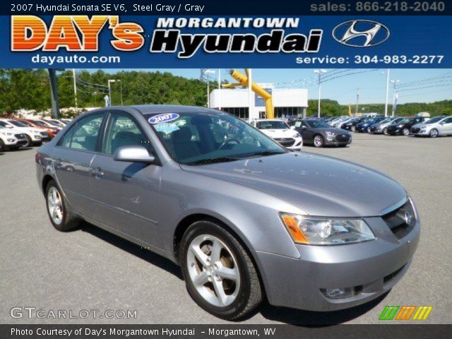 2007 Hyundai Sonata SE V6 in Steel Gray