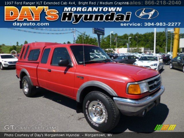 1997 Ford Ranger XLT Extended Cab 4x4 in Bright Red