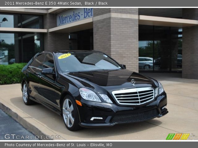 2011 Mercedes-Benz E 350 4Matic Sedan in Black