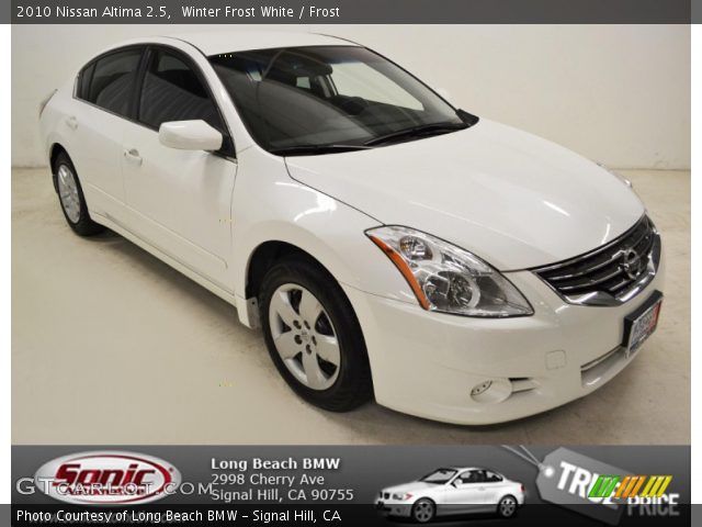 2010 Nissan Altima 2.5 in Winter Frost White