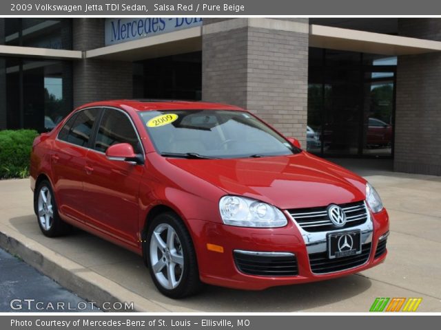 2009 Volkswagen Jetta TDI Sedan in Salsa Red