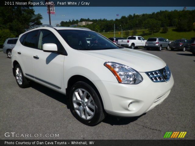 2011 Nissan rogue pearl white #7