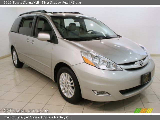 2010 Toyota Sienna XLE in Silver Shadow Pearl