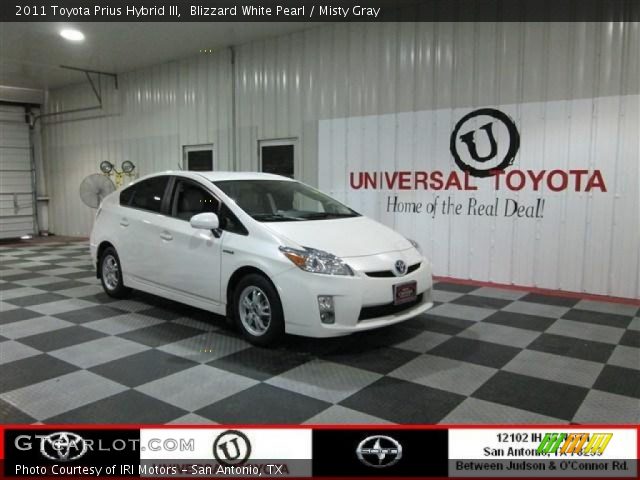 2011 Toyota Prius Hybrid III in Blizzard White Pearl