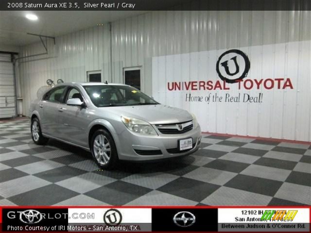 2008 Saturn Aura XE 3.5 in Silver Pearl