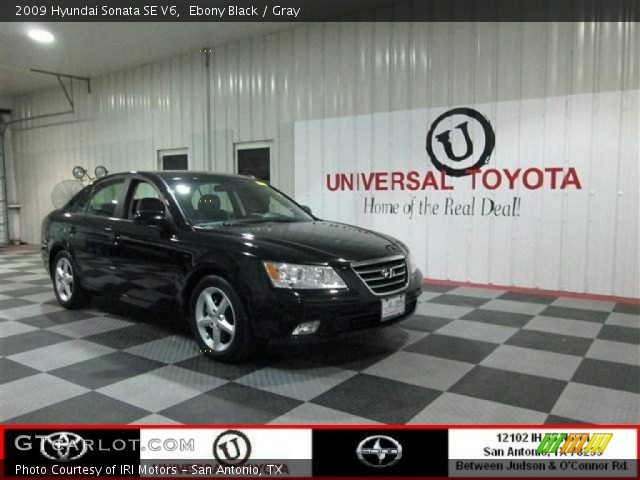 2009 Hyundai Sonata SE V6 in Ebony Black