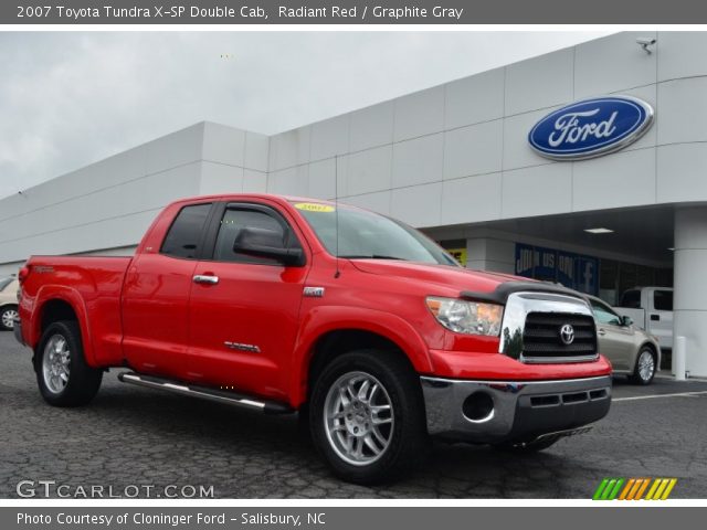 2007 Toyota Tundra X-SP Double Cab in Radiant Red
