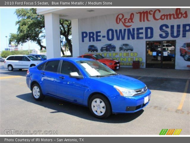 2010 Ford Focus S Sedan in Blue Flame Metallic