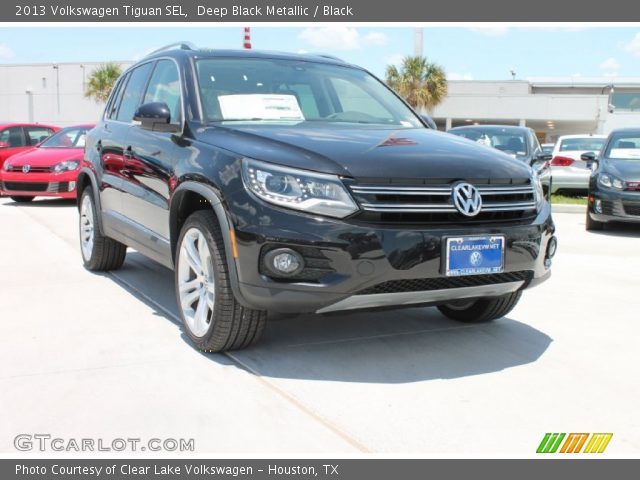 2013 Volkswagen Tiguan SEL in Deep Black Metallic