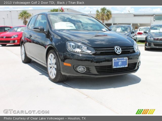 2013 Volkswagen Golf 2 Door TDI in Black
