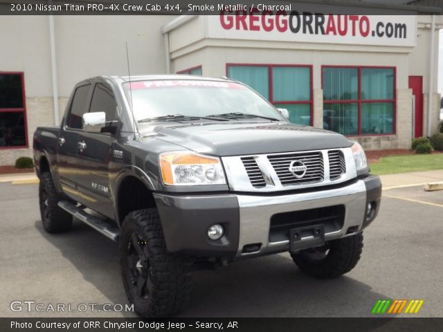 2010 Nissan Titan PRO-4X Crew Cab 4x4 in Smoke Metallic