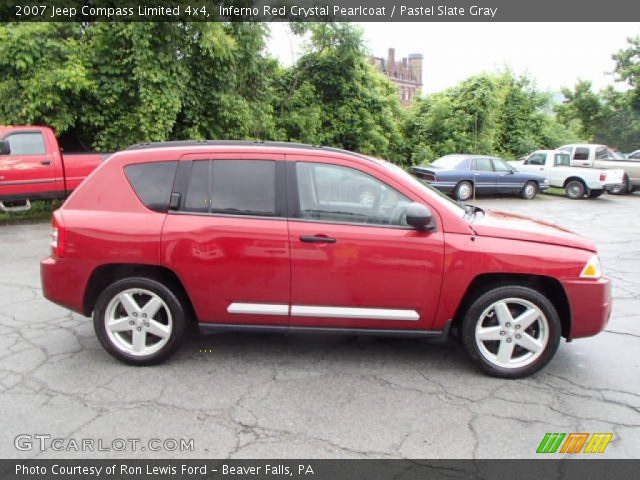 2007 Jeep Compass Limited 4x4 in Inferno Red Crystal Pearlcoat
