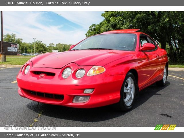 2001 Hyundai Tiburon  in Cardinal Red