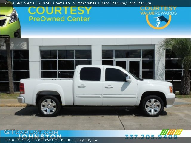 2009 GMC Sierra 1500 SLE Crew Cab in Summit White