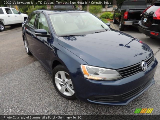 2012 Volkswagen Jetta TDI Sedan in Tempest Blue Metallic