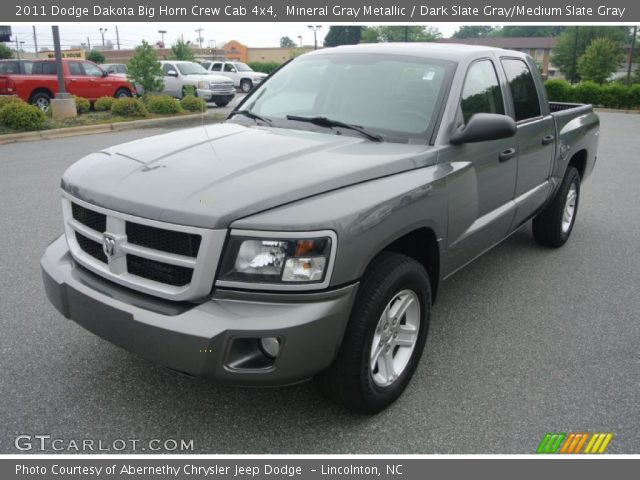 2011 Dodge Dakota Big Horn Crew Cab 4x4 in Mineral Gray Metallic