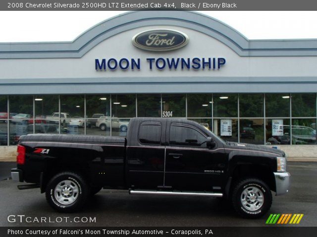 2008 Chevrolet Silverado 2500HD LTZ Extended Cab 4x4 in Black