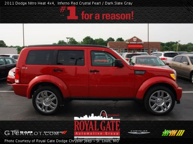2011 Dodge Nitro Heat 4x4 in Inferno Red Crystal Pearl