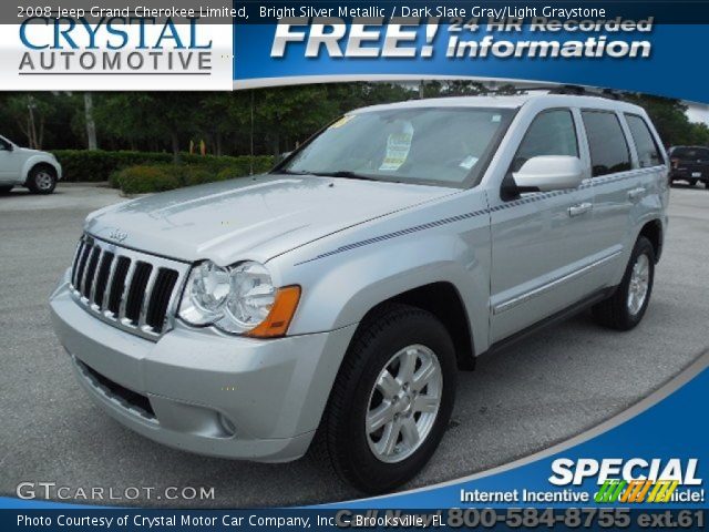 2008 Jeep Grand Cherokee Limited in Bright Silver Metallic