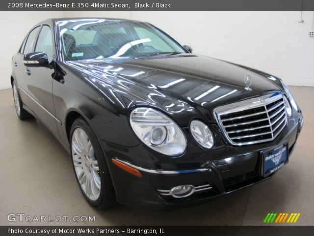 2008 Mercedes-Benz E 350 4Matic Sedan in Black