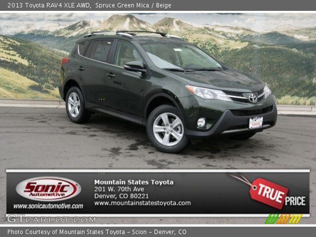 2013 Toyota RAV4 XLE AWD in Spruce Green Mica