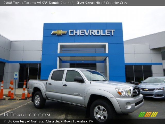 2008 Toyota Tacoma V6 SR5 Double Cab 4x4 in Silver Streak Mica