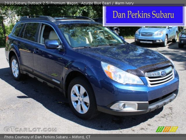 2010 Subaru Outback 2.5i Premium Wagon in Azurite Blue Pearl