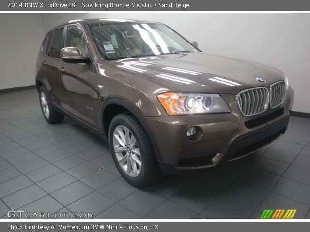 2014 BMW X3 xDrive28i in Sparkling Bronze Metallic