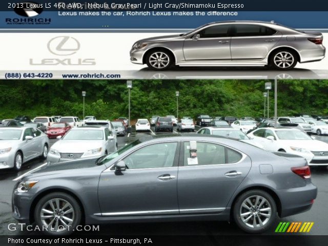 2013 Lexus LS 460 AWD in Nebula Gray Pearl