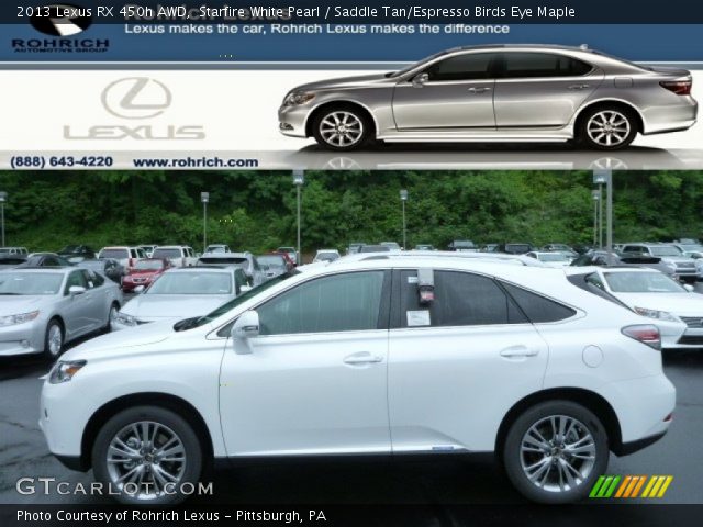 2013 Lexus RX 450h AWD in Starfire White Pearl
