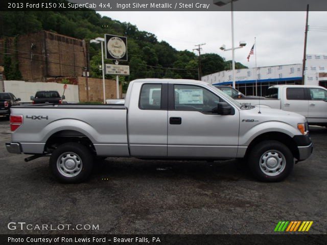 2013 Ford F150 XL SuperCab 4x4 in Ingot Silver Metallic