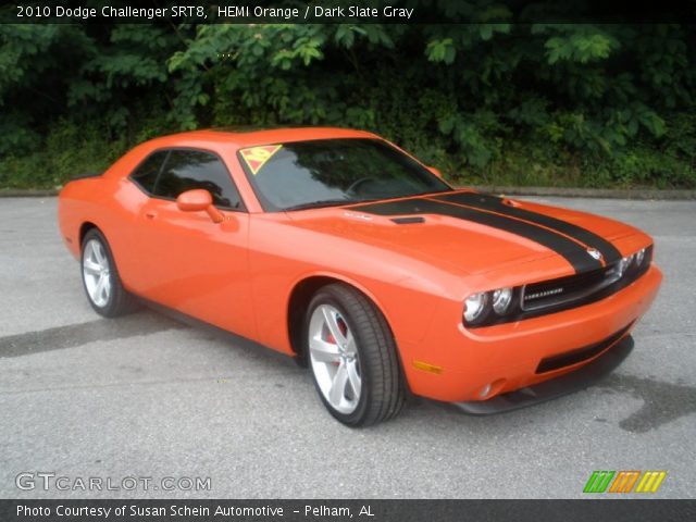 Hemi Orange 2010 Dodge Challenger Srt8 Dark Slate Gray