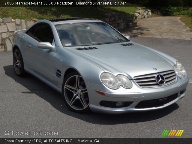 2005 Mercedes-Benz SL 500 Roadster in Diamond Silver Metallic