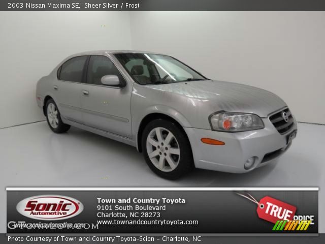 2003 Nissan Maxima SE in Sheer Silver