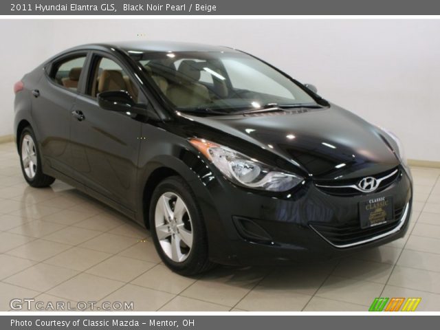 2011 Hyundai Elantra GLS in Black Noir Pearl