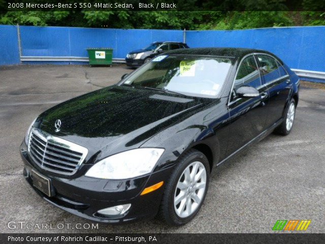 2008 Mercedes-Benz S 550 4Matic Sedan in Black
