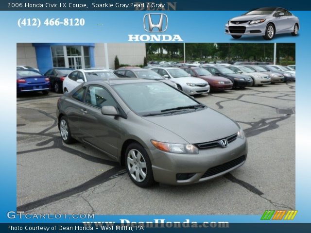 2006 Honda Civic LX Coupe in Sparkle Gray Pearl
