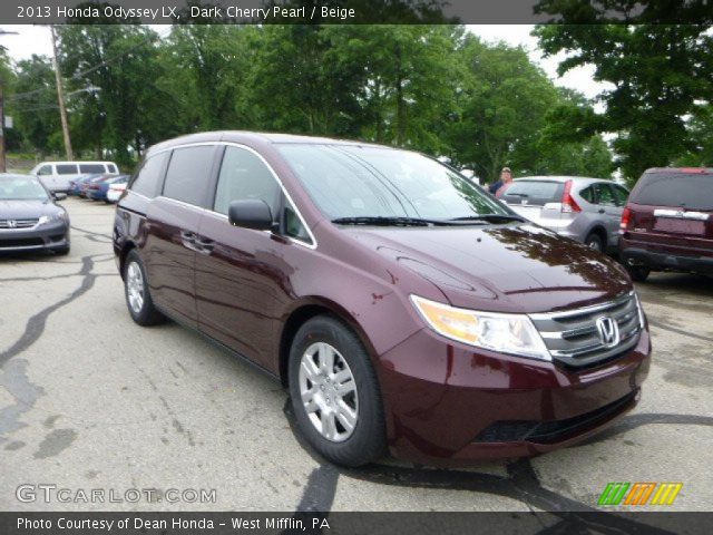 2013 Honda Odyssey LX in Dark Cherry Pearl