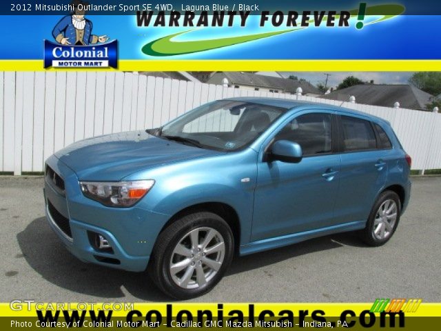 2012 Mitsubishi Outlander Sport SE 4WD in Laguna Blue